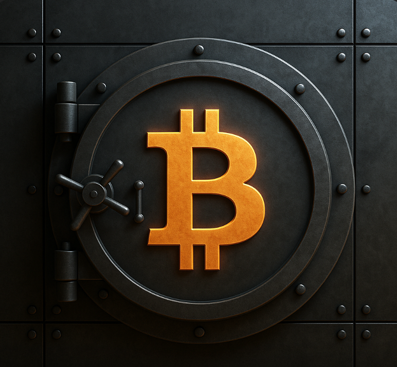 Bitcoin vault illustration